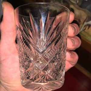 ABP Cut Glass Antique Libbey Marked 3.75” Glass